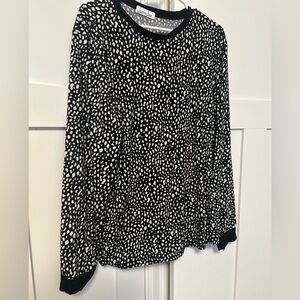 Black and White Asymmetrical Skater Tee